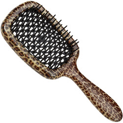 Гребінець для волосся Janeke Superbrush Black cushion (леопард)