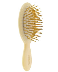 Щётка для волос с нейлоном Janeke Small Hair-brush With Gold Pins (слоновая кость)