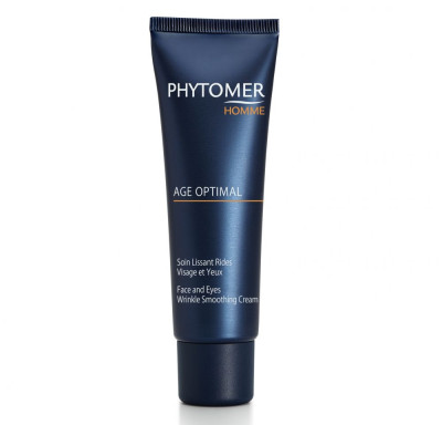 Омолоджуючий крем для обличчя та контуру очей для чоловіків Phytomer Homme Age Optimal Face and Eyes Wrinkle Smoothing Cream, 50 мл
