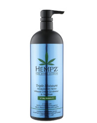Інтенсивно зволожуючий кондиціонер-маска Hempz Triple Moisture-Rich Daily Herbal Replenishing Conditioner & Hair Mask, 265 мл