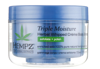 Скраб для тіла "Потрійне зволоження" Hempz Triple Moisture herbal Whipped Creame Body Scrub, 176 г