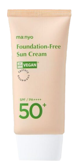 Крем сонцезахисний з тонувальною дією Manyo Foundation-Free Sun Cream 50 мл
