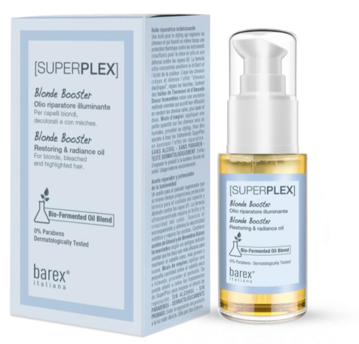 Відновлююча олія-блиск Barex Superplex Blonde Booster, 30 мл