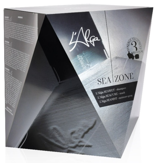 Набір L'Alga для відновлення волосся Seazone Set, шампунь, маска, термозахист