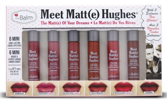 Набор жидких матовых помад The Balm Meet Matte Hughes Mini Kit 12, 7.2 мл