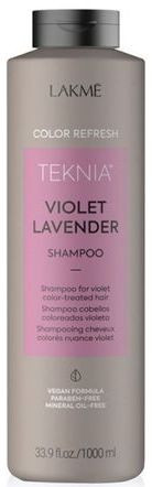 Шампунь для оновлення кольору фіолетових відтінків волосся Lakme Teknia Color Refresh Violet Lavender Shampoo, 1000 мл