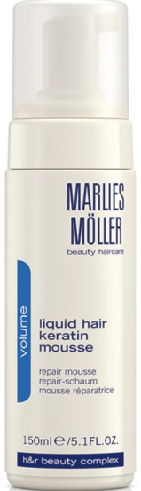 Відновлюючий мус «Рідке волосся» Marlies Moller Liquid Hair Keratin Mousse, 150 мл