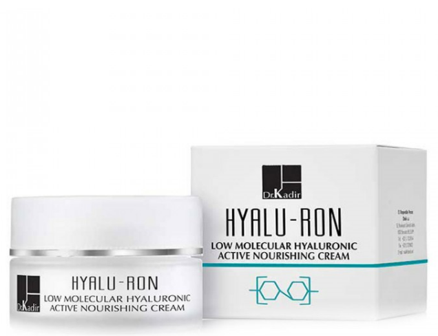 Низькомолекулярний гіалуроновий активний живильний крем Dr. Kadir Hyalu-Ron Low Molecular Hyaluronic Nourishing Cream, 50мл