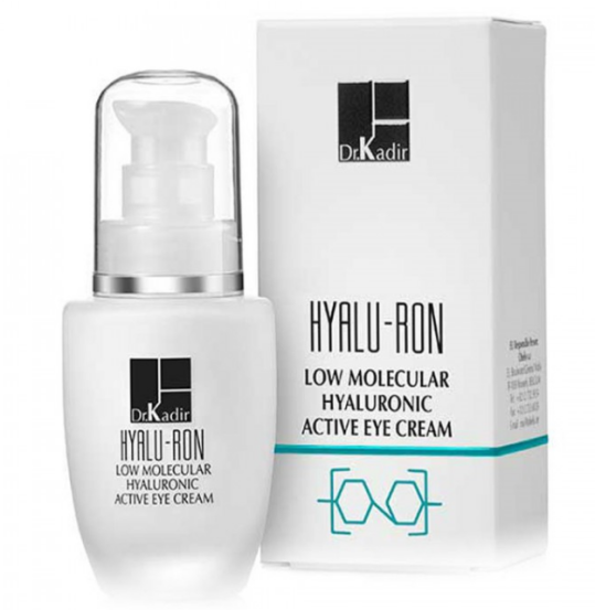 Низкомолекулярный активный гиалуроновый крем для глаз Dr. Kadir Hyalu-Ron Low Molecular Hyaluronic Eye Cream, 30мл