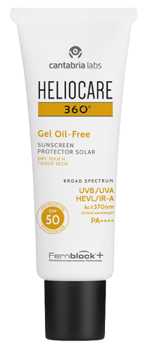 Солнцезащитный гель для лица на водной основе Cantabria Labs Heliocare 360º Gel Oil-Free SPF 50, 50 мл
