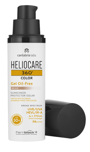 Сонцезахисний гель з тоном на водній основі Cantabria Labs Heliocare 360º Gel Oil SPF 50+