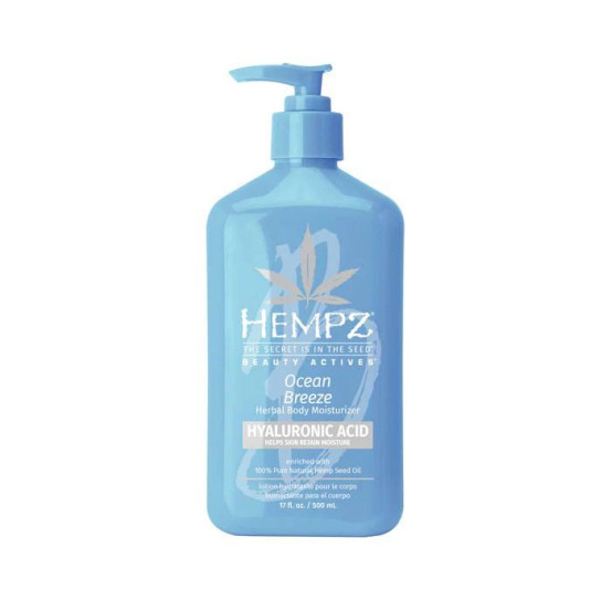 Увлажняющее молочко с гиалуроновой кислотой "Оушен Бриз" HEMPZ Ocean Breeze Herbal Body Moisturizer with Hyaluronic Acid, 500 мл