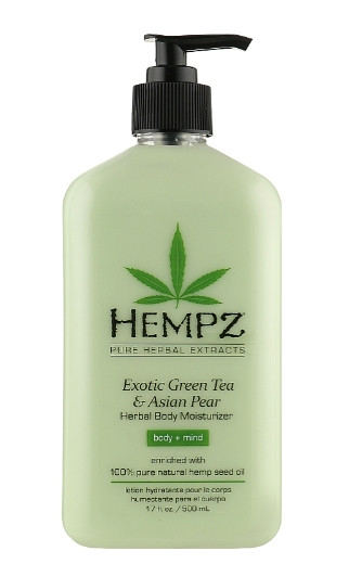 Зволожуюче молочко для тіла "Зелений чай та Азіатська груша" Hempz Exotic Green Tea & Asian Pear Herbal Moisturizer, 500 мл