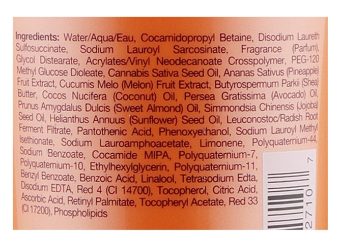 Поживний гель для душу "Ананас та Медова Диня" Hempz Sweet Pineapple & Honey Melon Herbal Body Wash, 250 мл