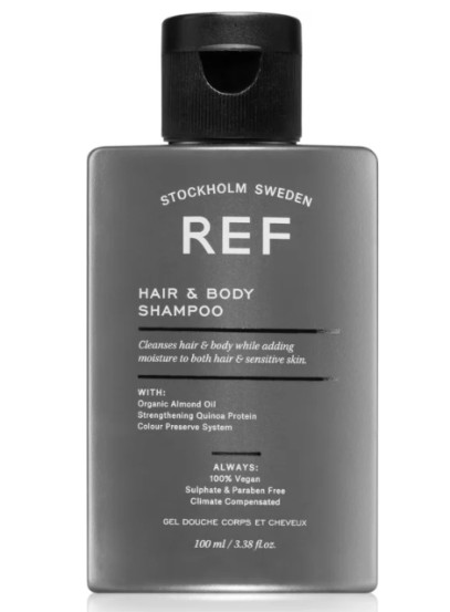 Шампунь та гель для душу 2 в 1 для чоловіків REF Hair & Body Shampoo, 100 мл