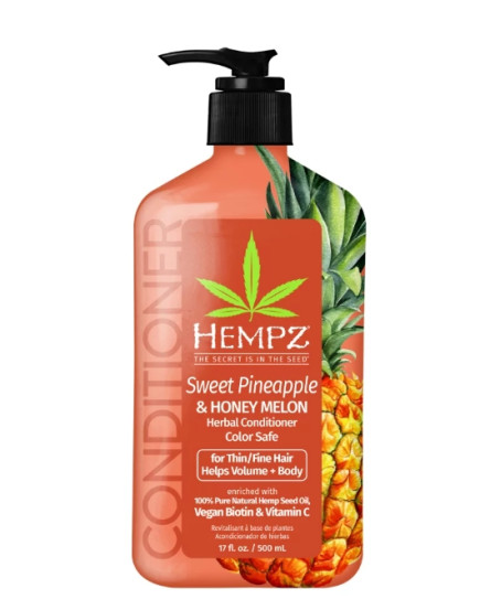 Кондиционер для объема "Ананас и медовая дыня" Hempz Sweet Pineapple & Honey Melon Volumizing Conditioner, 500 мл
