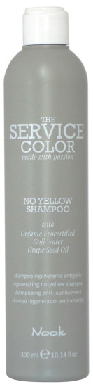 Шампунь від жовтизни Nook The Service Color Regenerating No-Yellow Shampoo, 300 мл