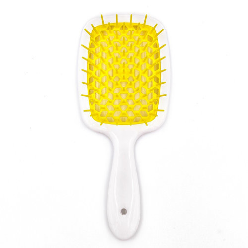 Гребінець для волосся Janeke Superbrush the Original (білий із жовтим)