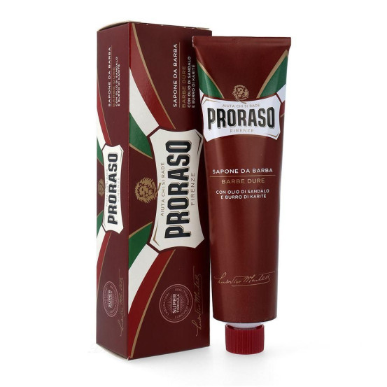 Живильний крем для гоління з екстрактом сандалового дерева Proraso Red Shaving Cream Tube Nourish Sandalwood, 150 мл