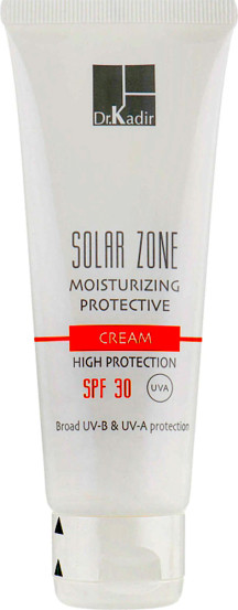 Зволожуючий захисний крем Dr. Kadir Solar Zone Moisturizing Protective Cream SPF 30+, 75мл