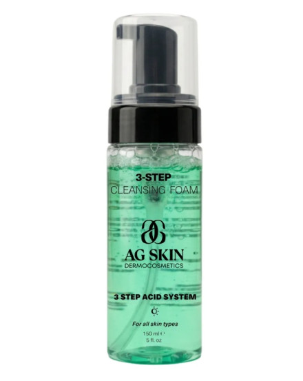 3-СТУПЕНЕВА ПІНКА ДЛЯ ОЧИЩЕННЯ AG SKIN 3-STEP CLEANSING FOAM, 150 мл