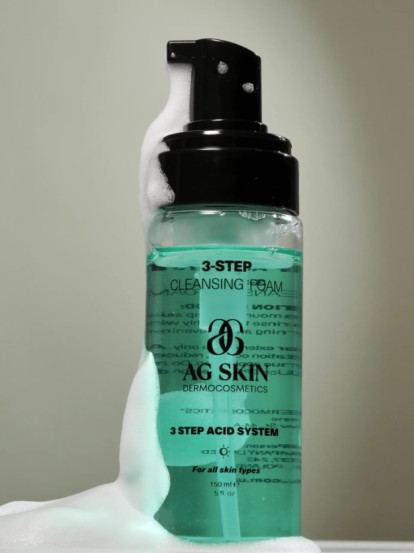 3-СТУПЕНЕВА ПІНКА ДЛЯ ОЧИЩЕННЯ AG SKIN 3-STEP CLEANSING FOAM, 150 мл