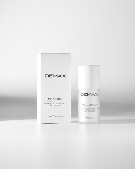 Ночной заполняющий лифтинг-крем с пептидами Demax Age control ultra-lifting peptide filler night cream, 15 мл