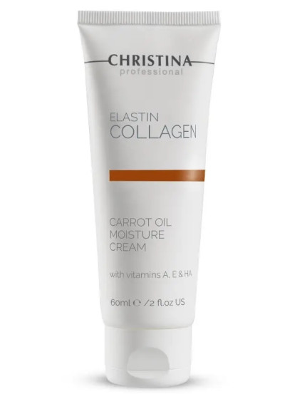 Зволожуючий крем для сухої шкіри Christina Elastin Collagen Carrot Cream, 60 мл