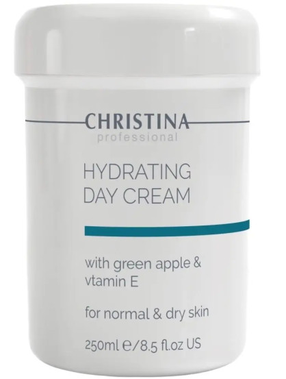 Зволожуючий крем із яблуком та вітаміном Е для нормальної шкіри Christina Hydrating Day Cream Green Apple, 250 мл