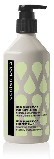 Шампунь для придания объема с маслом облепихи и огуречным маслом Contempora Volumizing Shampoo, 500 мл