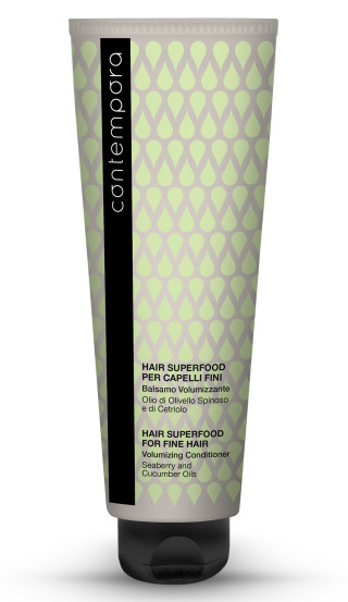 Кондиціонер для об'єму з олією обліпихи та огірковою олією Contempora Fine Hair Volumizimg Conditioner, 400 мл