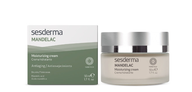 Зволожуючий крем для обличчя із мигдальною кислотою Sesderma Mandelac Moisturizing Cream, 50 мл