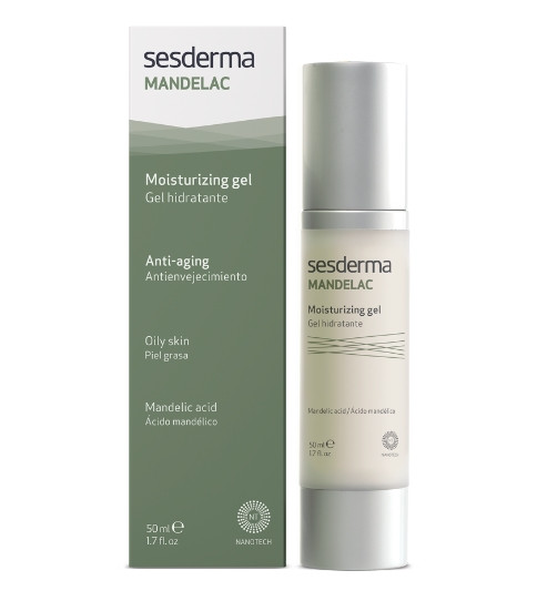 Увлажняющий гель для лица с миндальной кислотой Sesderma Mandelac Moisturizing Gel, 50 мл