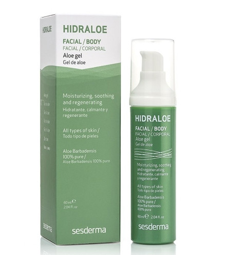 Заспокійливий гель для обличчя та тіла з алоє Sesderma Hidraloe Aloe Gel, 60 мл