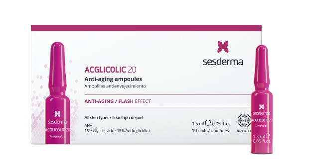 Зволожуючі ампули з гліколевою кислотою Sesderma Acglicolic 20 Moisturizing Ampoules, 10х1.5 мл
