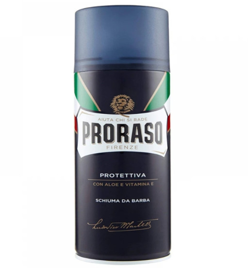 Пiна для голiння з алое вера та вiтамiном Е Proraso Blue Line Shaving, 300 мл