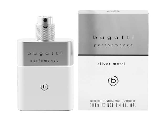 Туалетная вода для мужчин Bugatti Performance Silver Metal, 100 мл