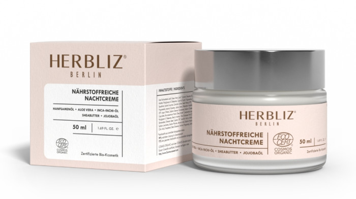 Питательный ночной крем Herbliz Nourishing Night Cream, 50 мл
