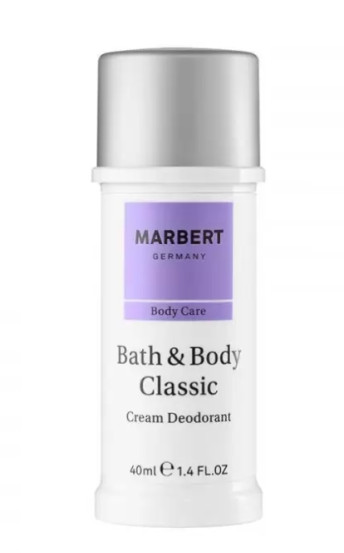 Крем-дезодорант для тривалого захисту Marbert Bath & Body Classic Cream Deodorant, 40 мл