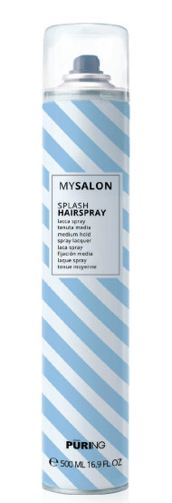 Лак для волос средней фиксации Puring MySalon Splash Hairspray, 500 мл