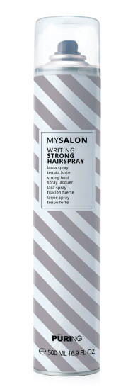 Лак-спрей для свободных стилей укладки Puring MySalon Writing Strong Hairspray, 500 мл