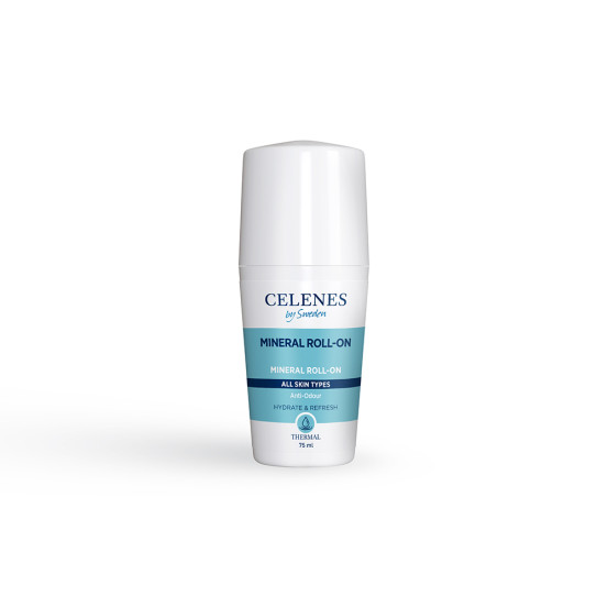 Термальний роликовий дезодорант для всіх типів шкіри Celenes thermal mineral roll on all skin types, 75 мл