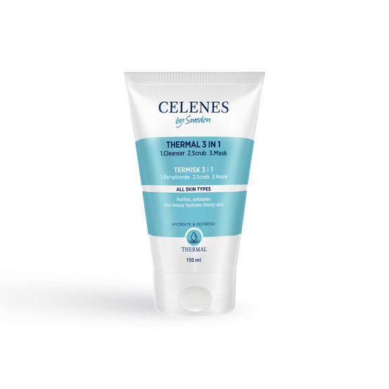 Термальна очищувальна пілінг-маска Celenes thermal 3in1 cleanser-peeling-mask, 150 мл