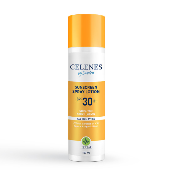 Солнцезащитный спрей-лосьон Celenes Herbal Sunscreen Spray Spf 30+, 150 мл