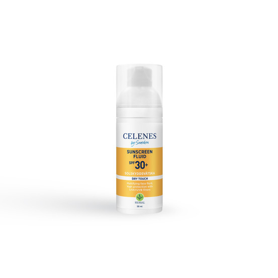 Сонцезахисний флюїд Celenes Herbal Sunscreen Dry Touch Fluid Spf 30, 50 мл