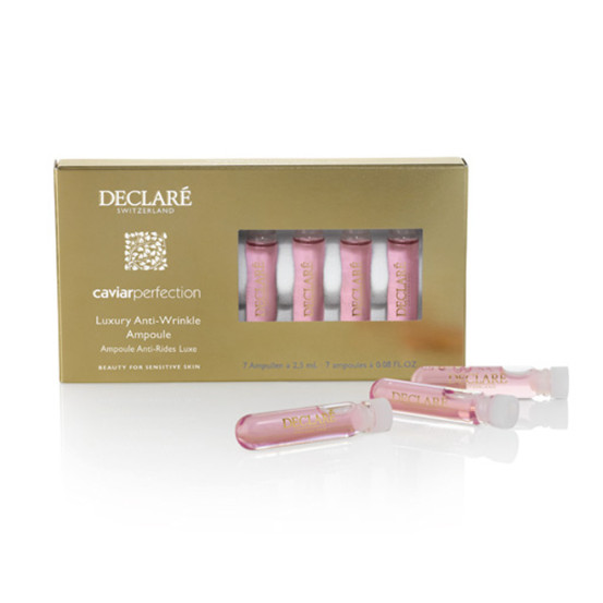Концентрат проти зморшок із екстрактом чорної ікри Declare Caviar Perfection Luxury Anti-Wrinkle Ampoule, 7х2.5 мл