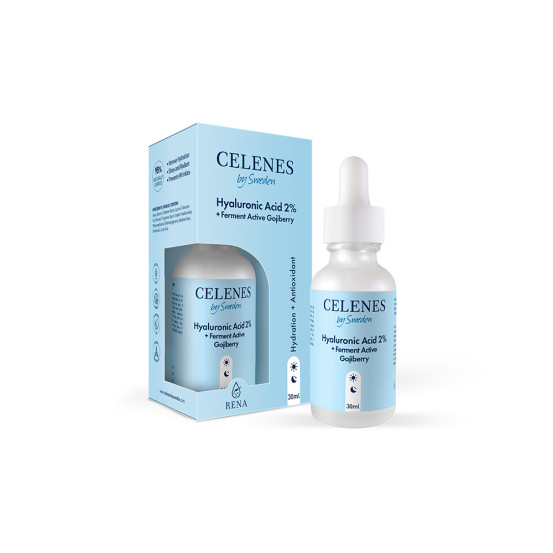 Увлажняющая сыворотка с гиалуроновой кислотой Celenes hyaluronic acid + ferment active gojiberry, 30 мл 75 мл