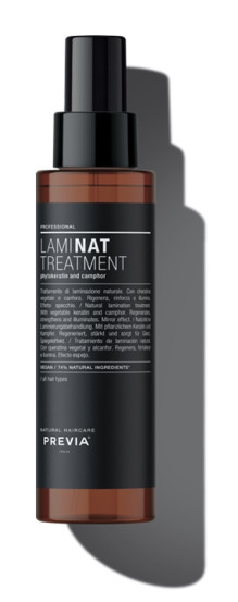 Натуральный ламинирующий уход Previa Natural Haircare Professional Laminat Treatment phytokeratin and camphor, 100 мл