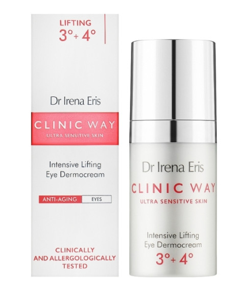 Крем для шкіри навколо очей «Пептидний ліфтинг» Dr. Irena Eris Clinic Way 3°-4° anti-wrinkle skin care around the eyes, 15 мл