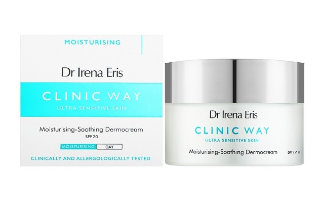 Зволожувальний та заспокійливий денний крем для обличчя Dr. Irena Eris Clinic Way Moisturising-Soothing Dermocream Day SPF20, 50 мл